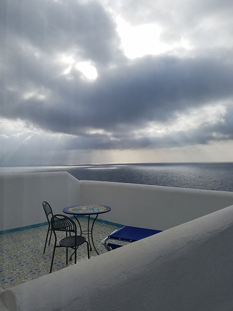 praiano hotel balcony seaview