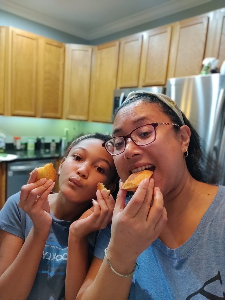 enjoying madeleines